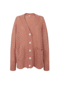 Cardigan Cocoon D'Hiver - Camel