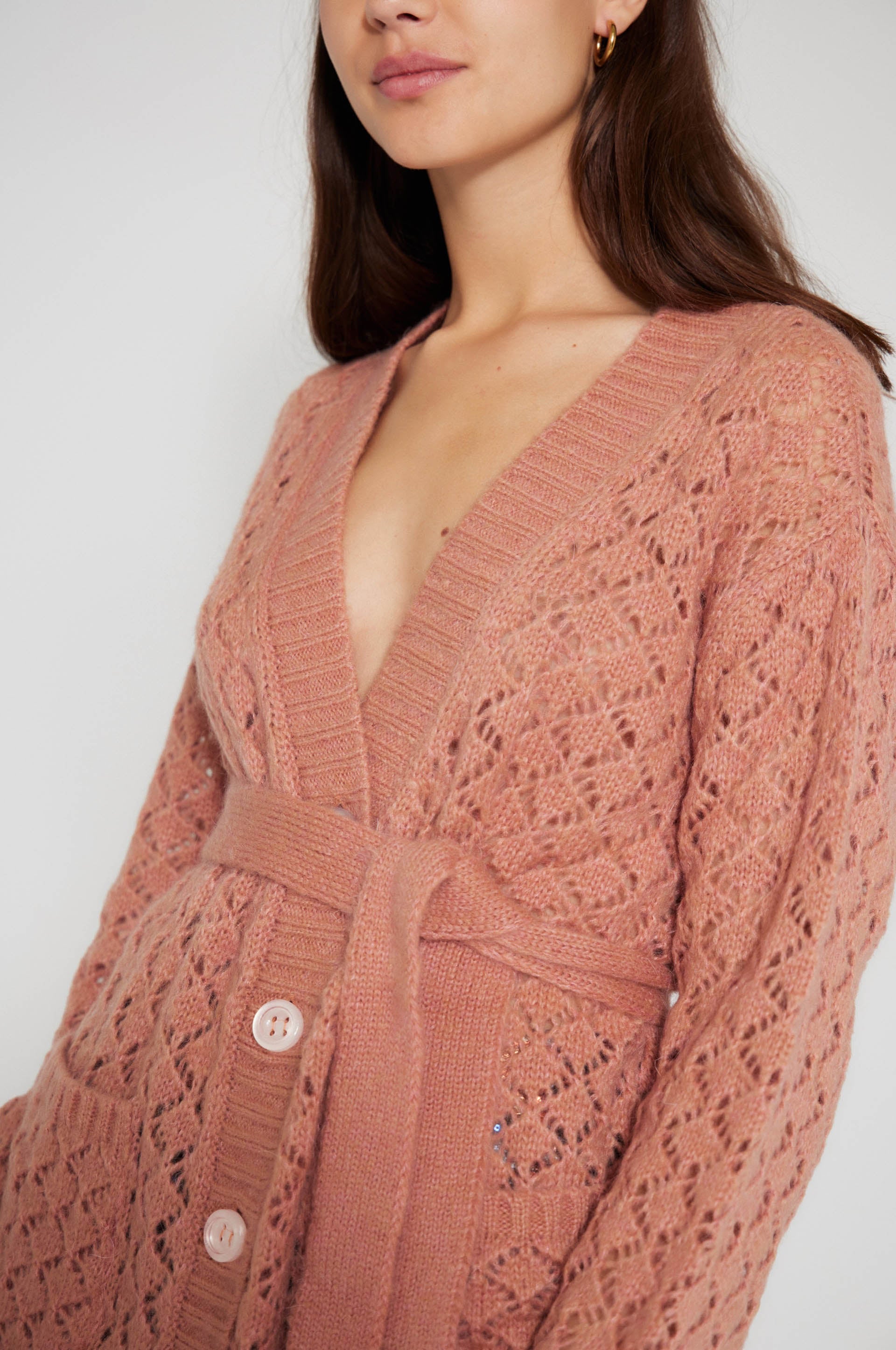 Cardigan Cocoon D'Hiver - Camel