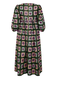 Robe en crochet à paillettes - Noir
