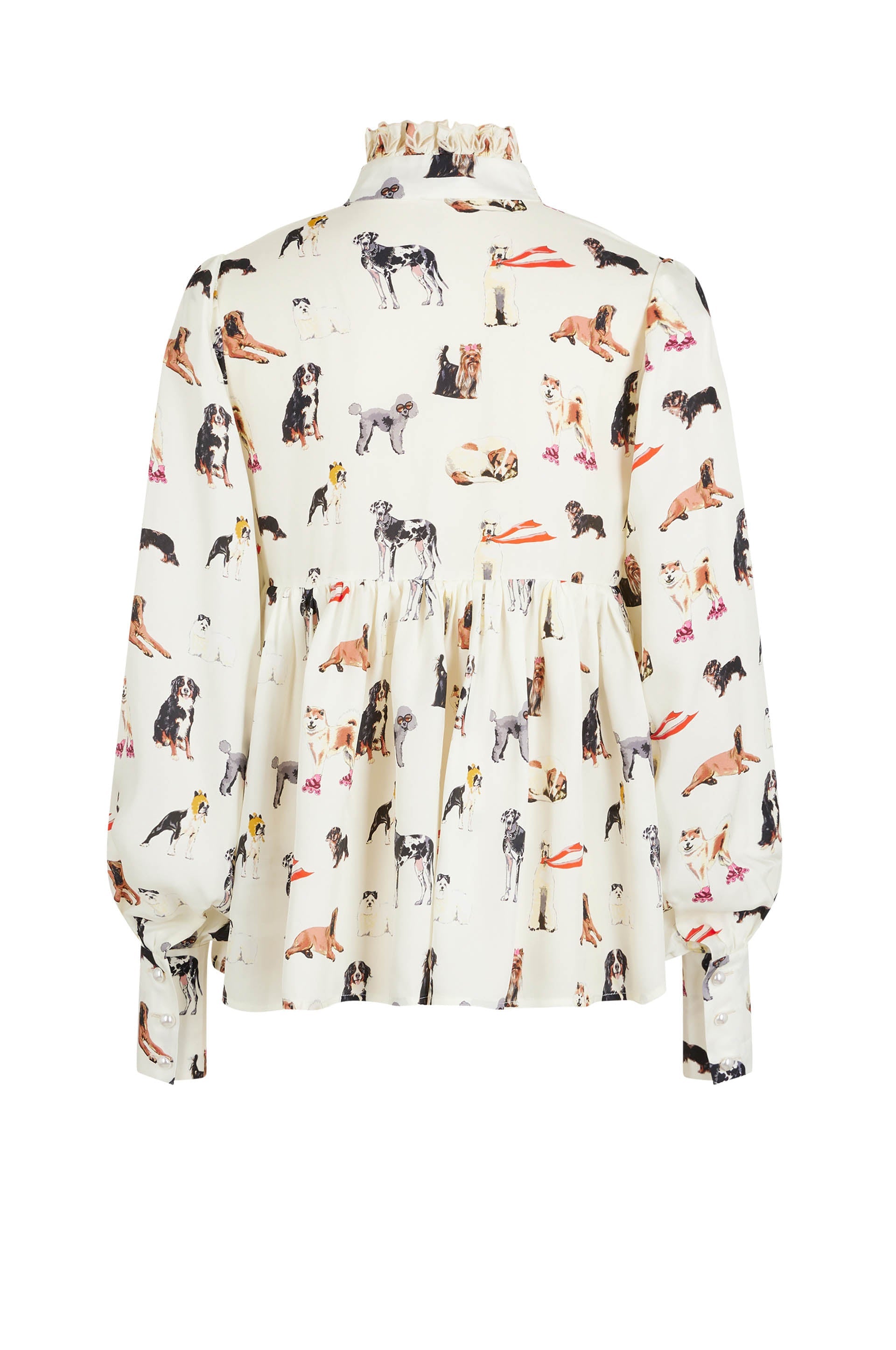 Blouse ample Doggy - Beige