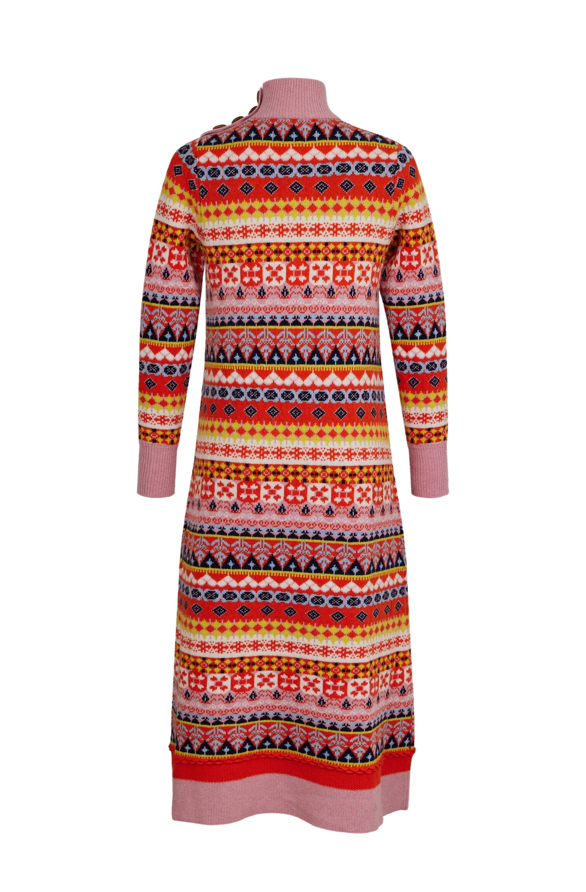 Robe longue Lyly en laine - Multicolore