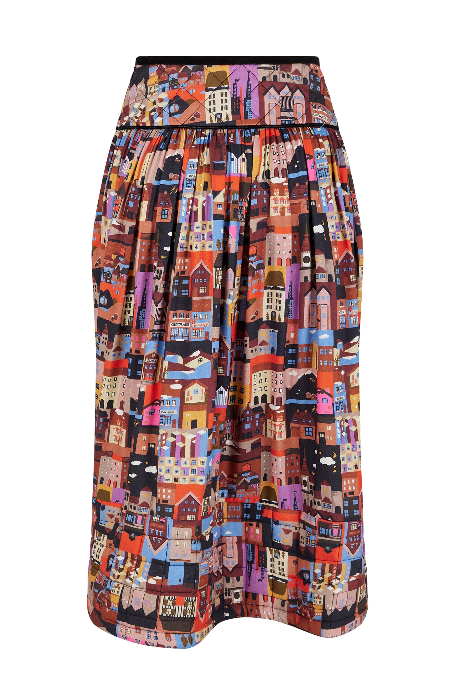 Jupe taille haute Pennsylvanie - Multicolore