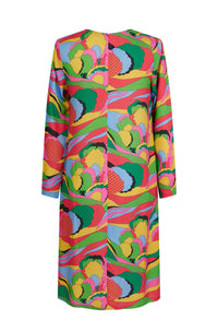Robe caftan Country Pop - Multicolore