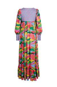 Robe longue Country - Gris