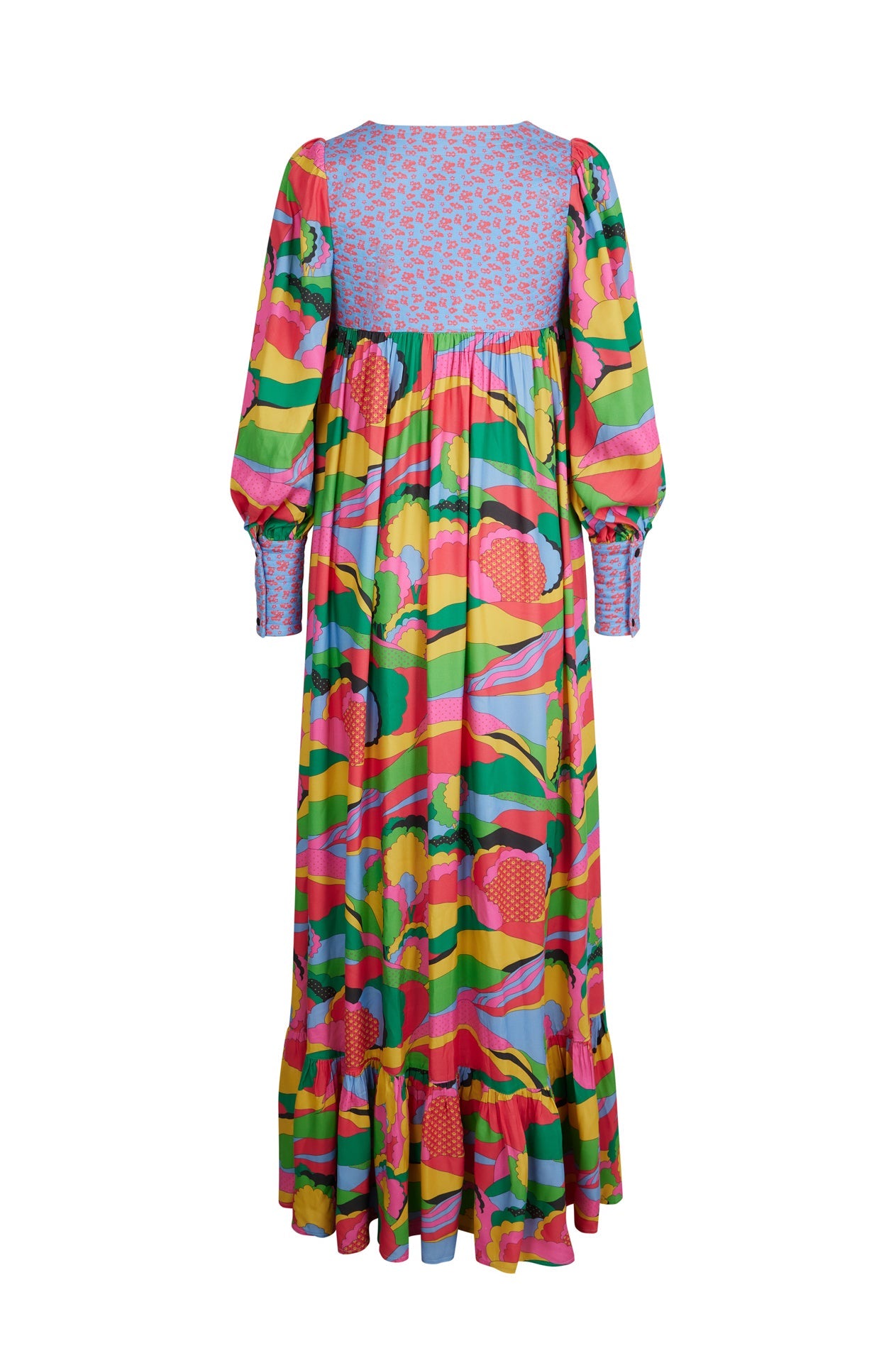 Robe longue Country - Gris