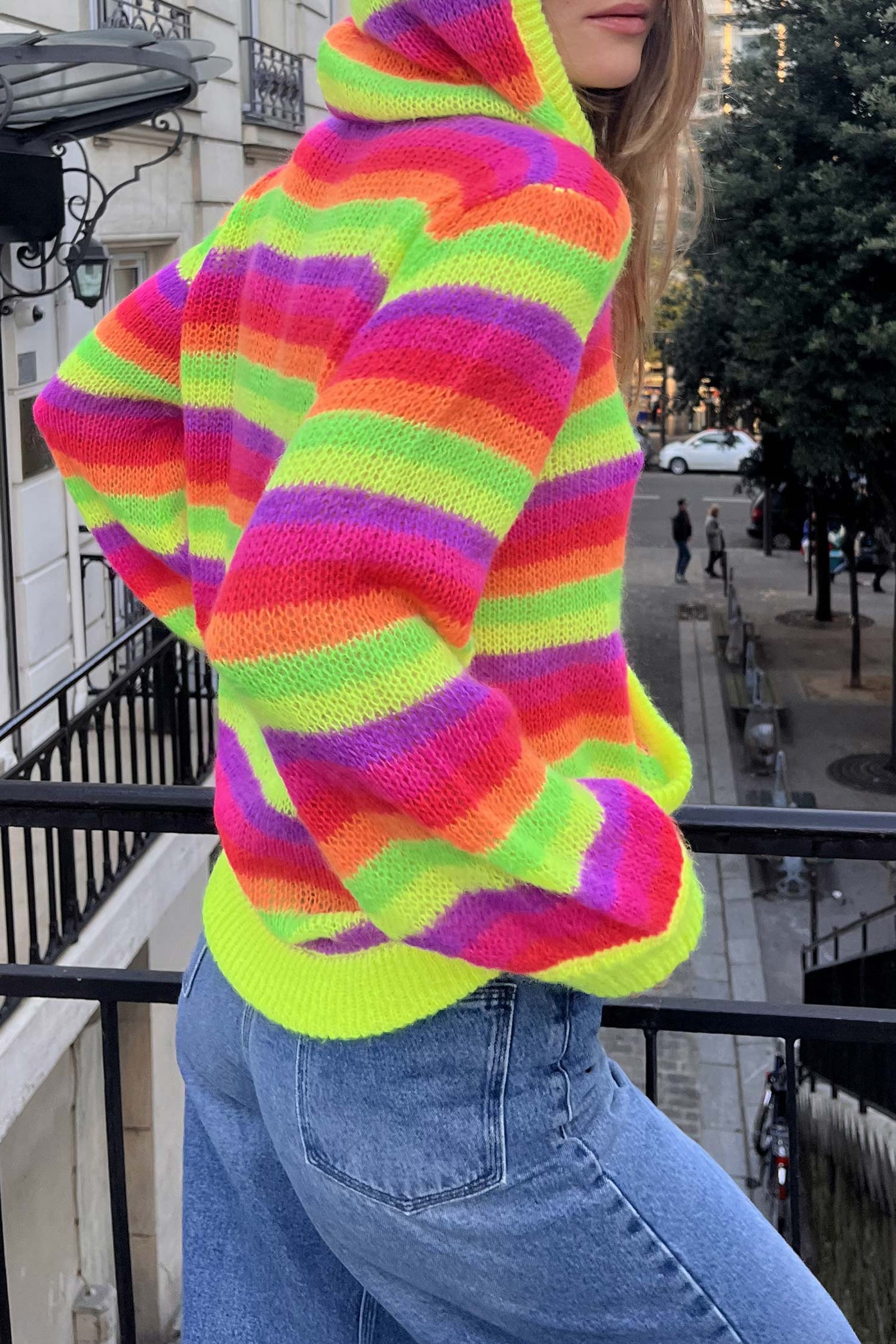 Pull-Over Arc-en-ciel - Multicolore