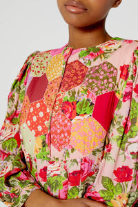 Robe Patchwork - Rose