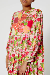 Robe Patchwork - Rose