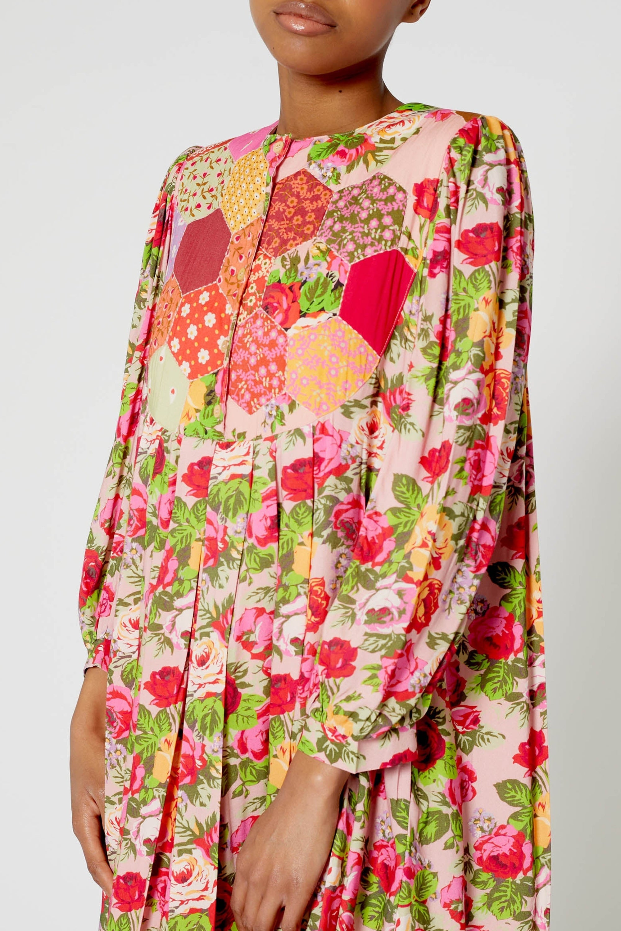 Robe Patchwork - Rose