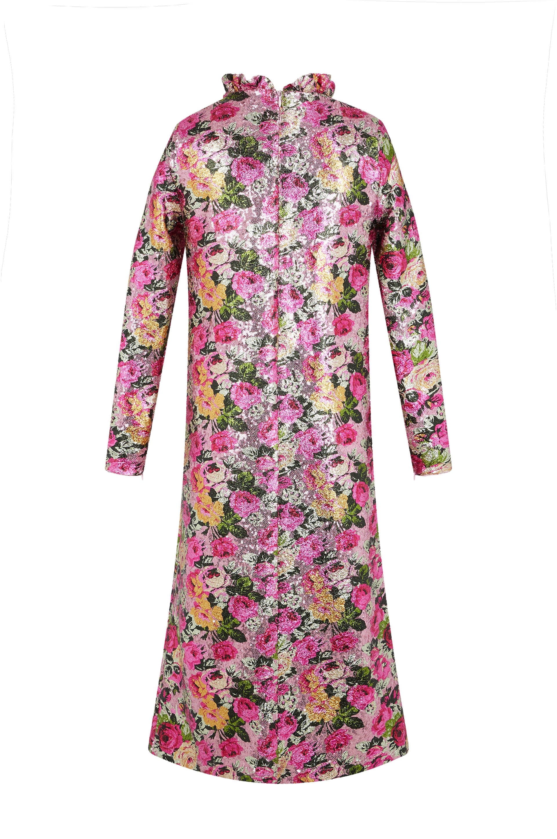 Robe caftan à paillettes - Rose