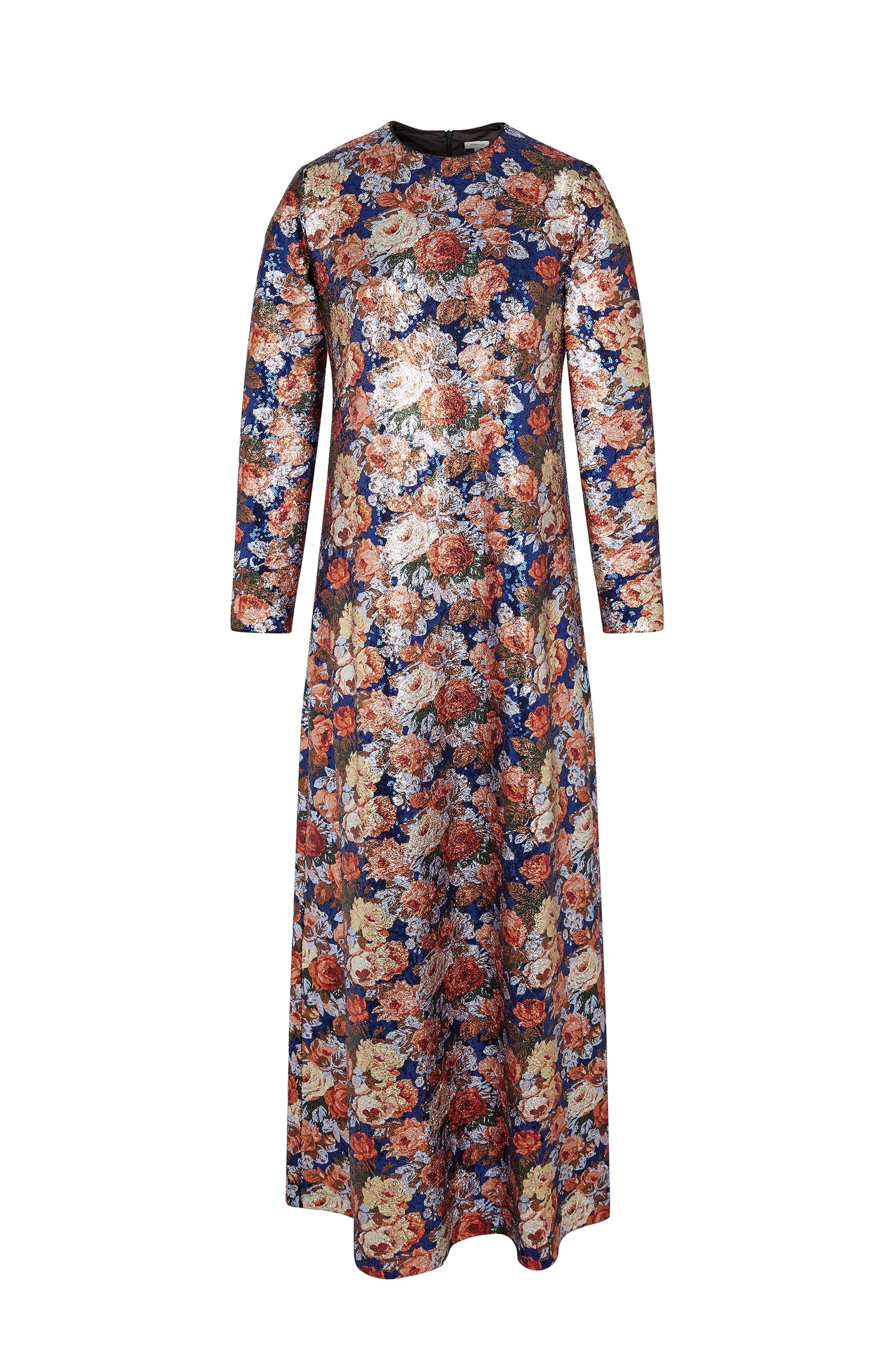 Robe caftan long à paillettes - Rose