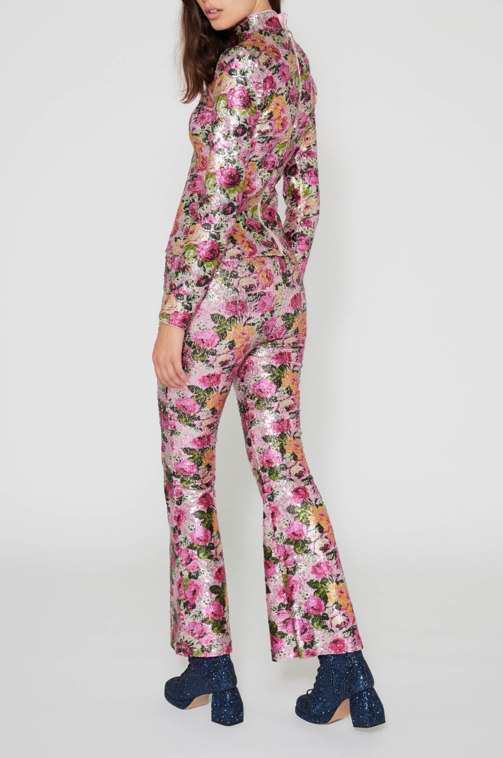 Top à paillettes - Rose