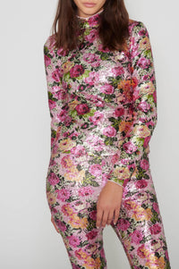 Top à paillettes - Rose