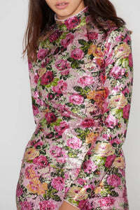 Top à paillettes - Rose