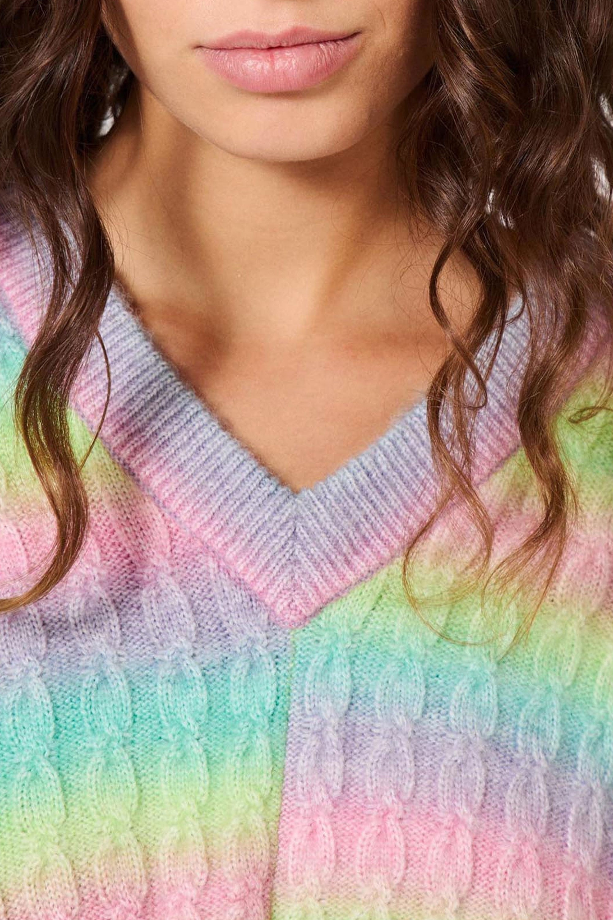 Poncho Arc-en-ciel - Multicolore