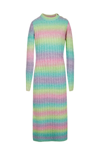 Robe longue Arc-en-ciel - Multicolore