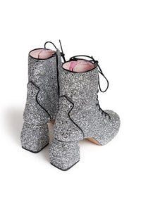 Bottines à paillettes - Argenté