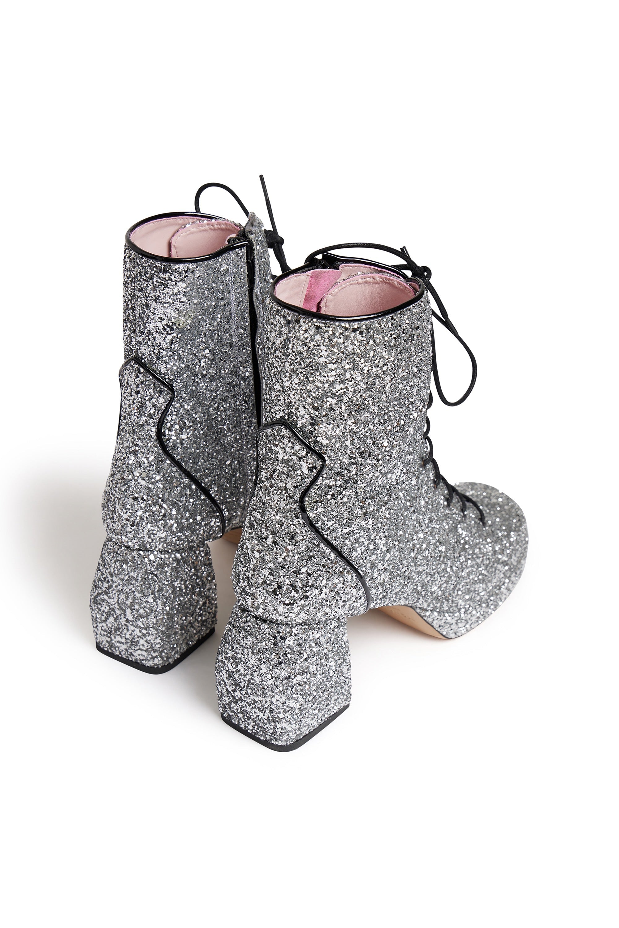 Bottines à paillettes - Argenté