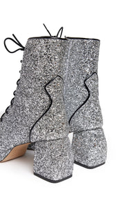 Bottines à paillettes - Argenté