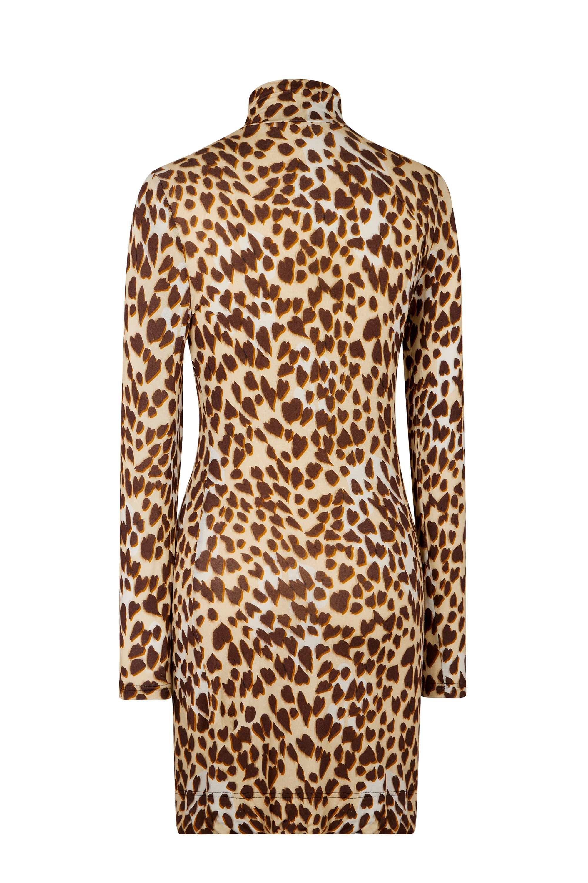 Robe à imprimé léopard - Camel