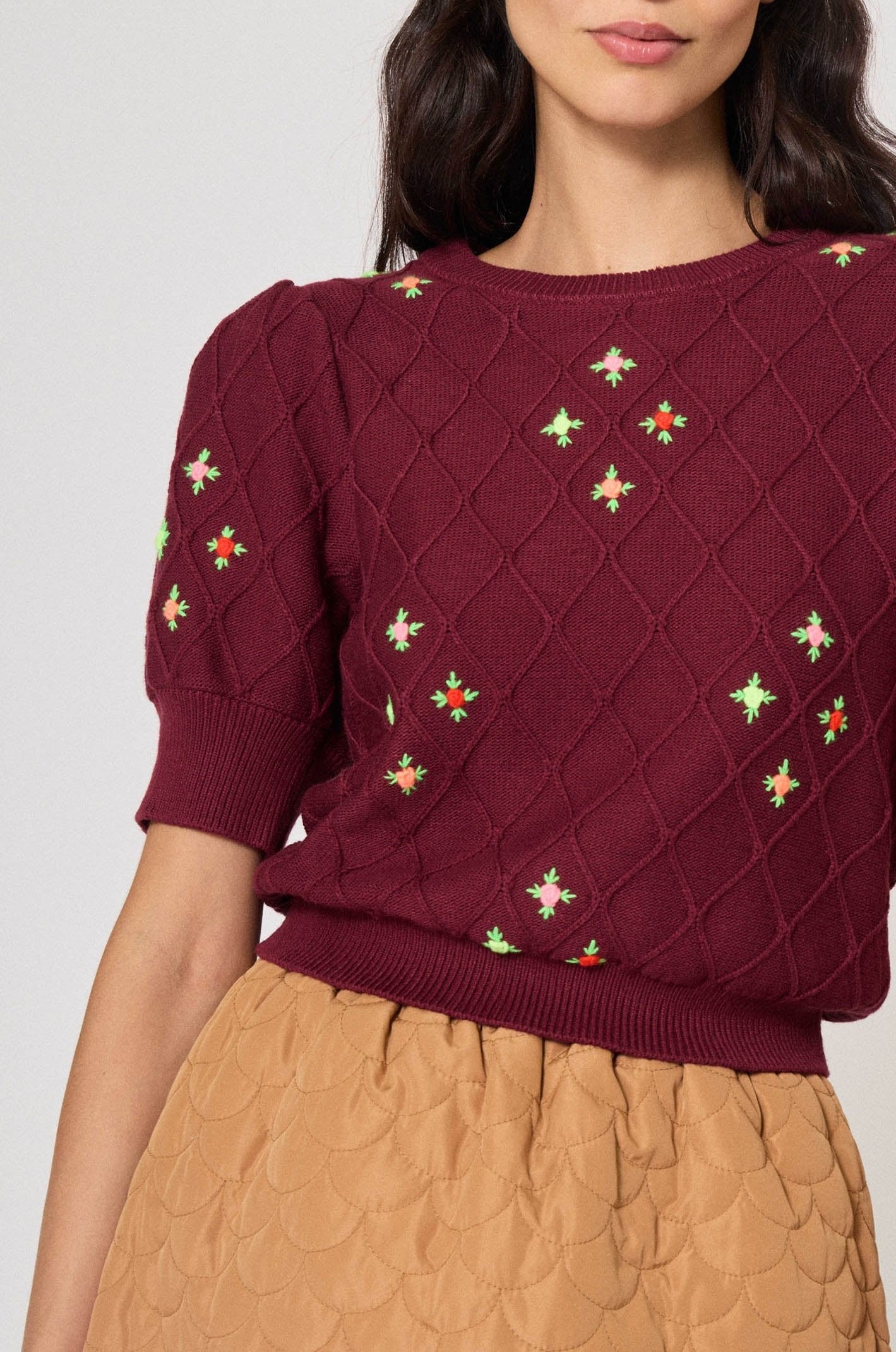 Pull à manche courte Burlington - Noir