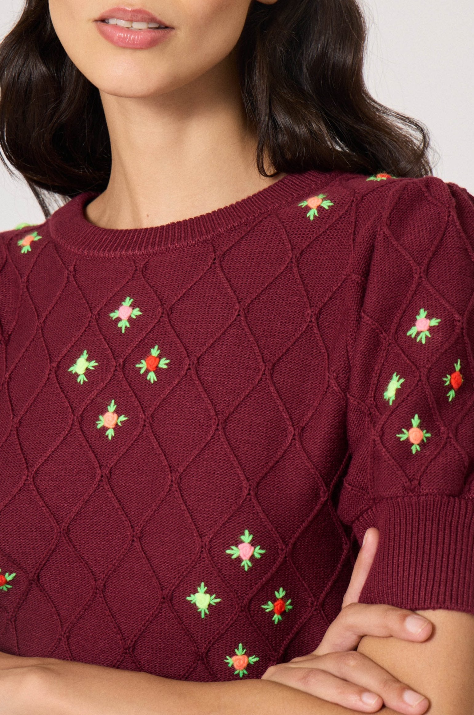 Pull à manche courte Burlington - Noir