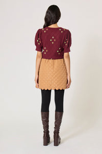 Pull à manche courte Burlington - Noir