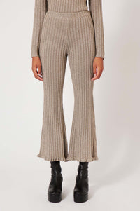 Pantalon côtelé en lurex - Argenté