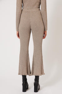 Pantalon côtelé en lurex - Argenté