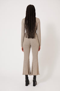 Pantalon côtelé en lurex - Argenté