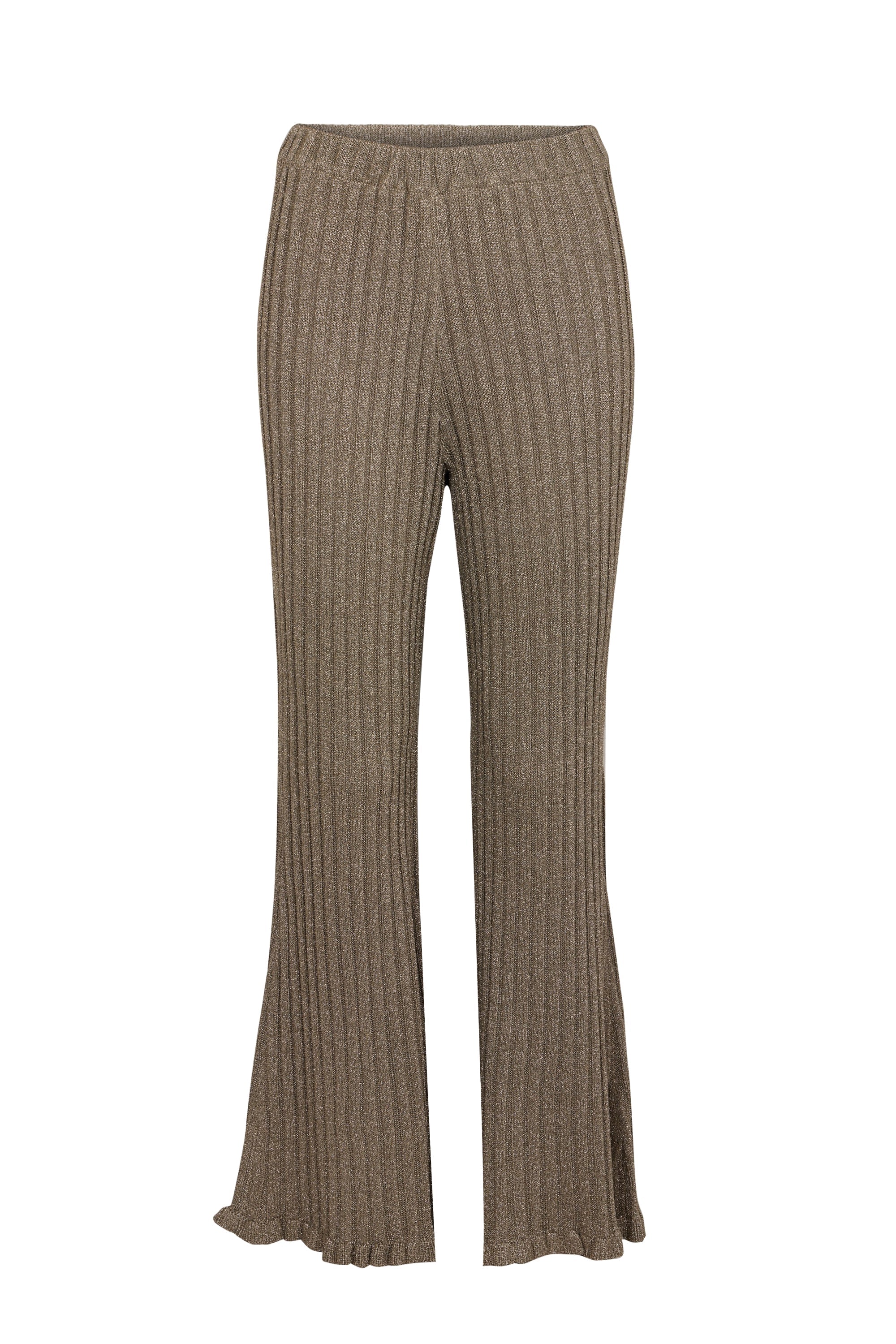 Pantalon côtelé en lurex - Argenté