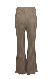 Pantalon côtelé en lurex - Argenté