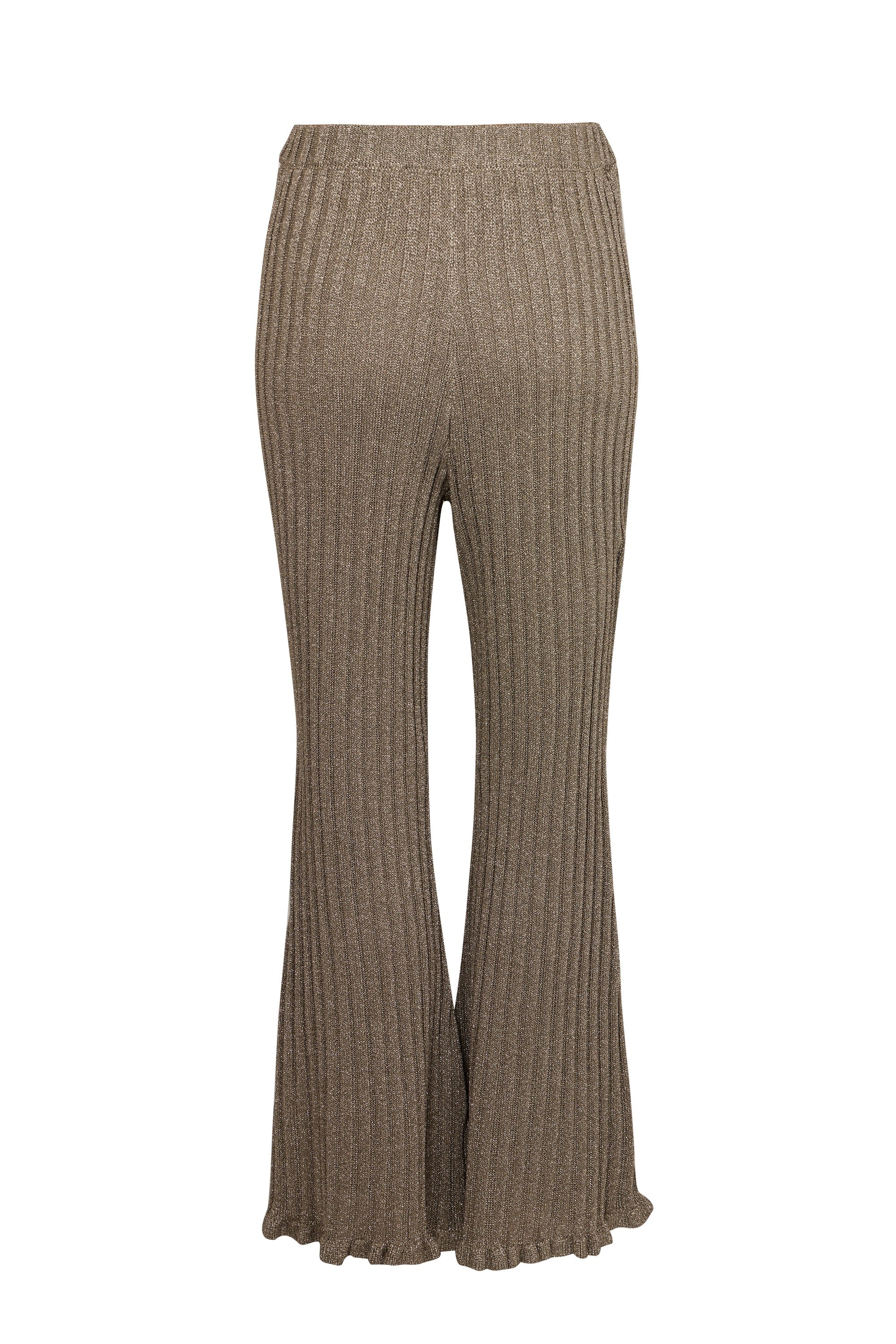 Pantalon côtelé en lurex - Argenté