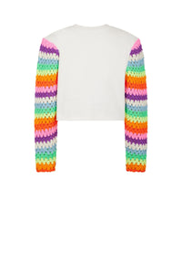 Sweat cosy en crochet - Multicolore