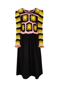 Robe en crochet D'Hiver - Multicolore
