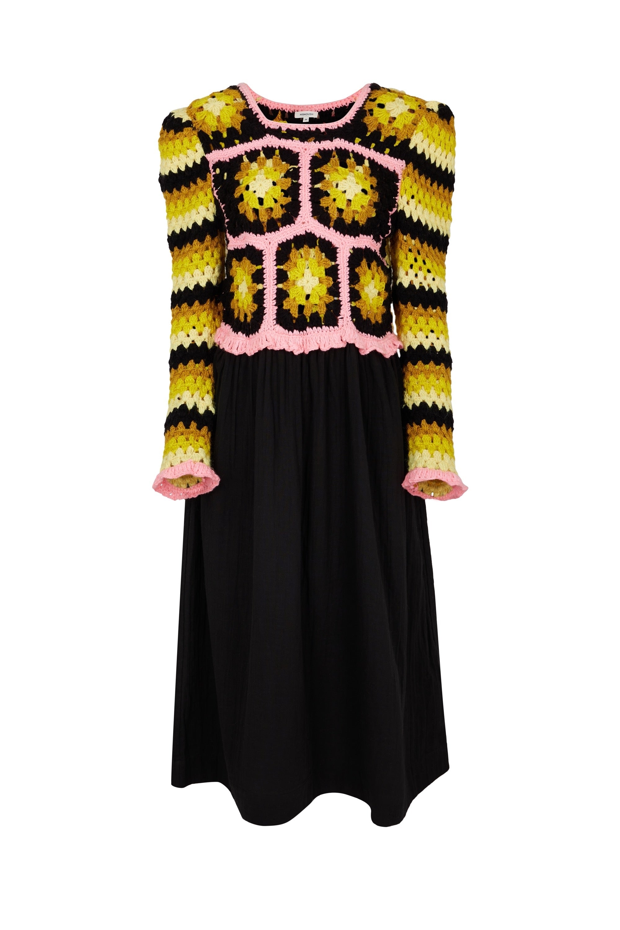 Robe en crochet D'Hiver - Multicolore