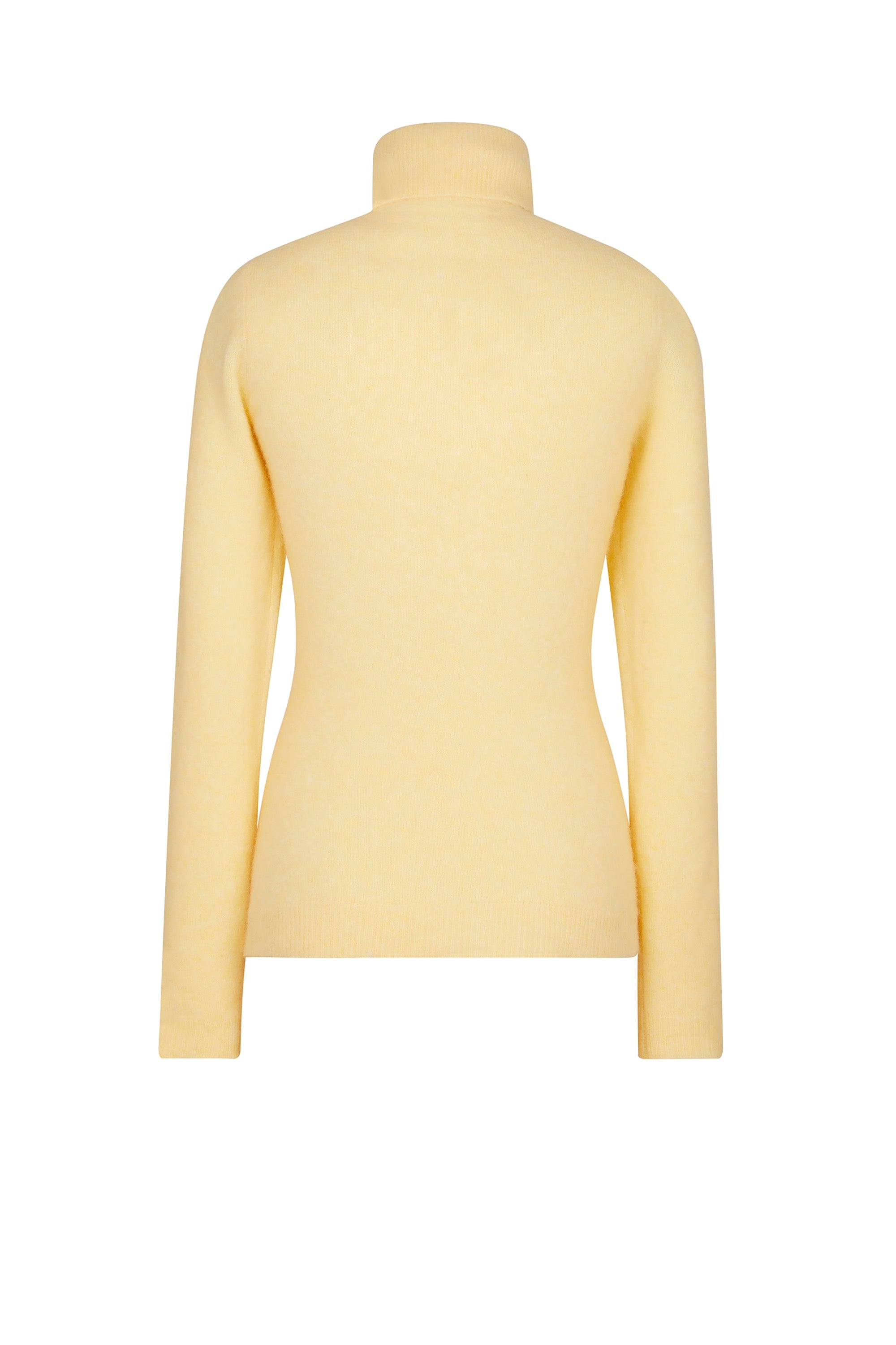 Pull col roulé Doudou en alpaga - Jaune