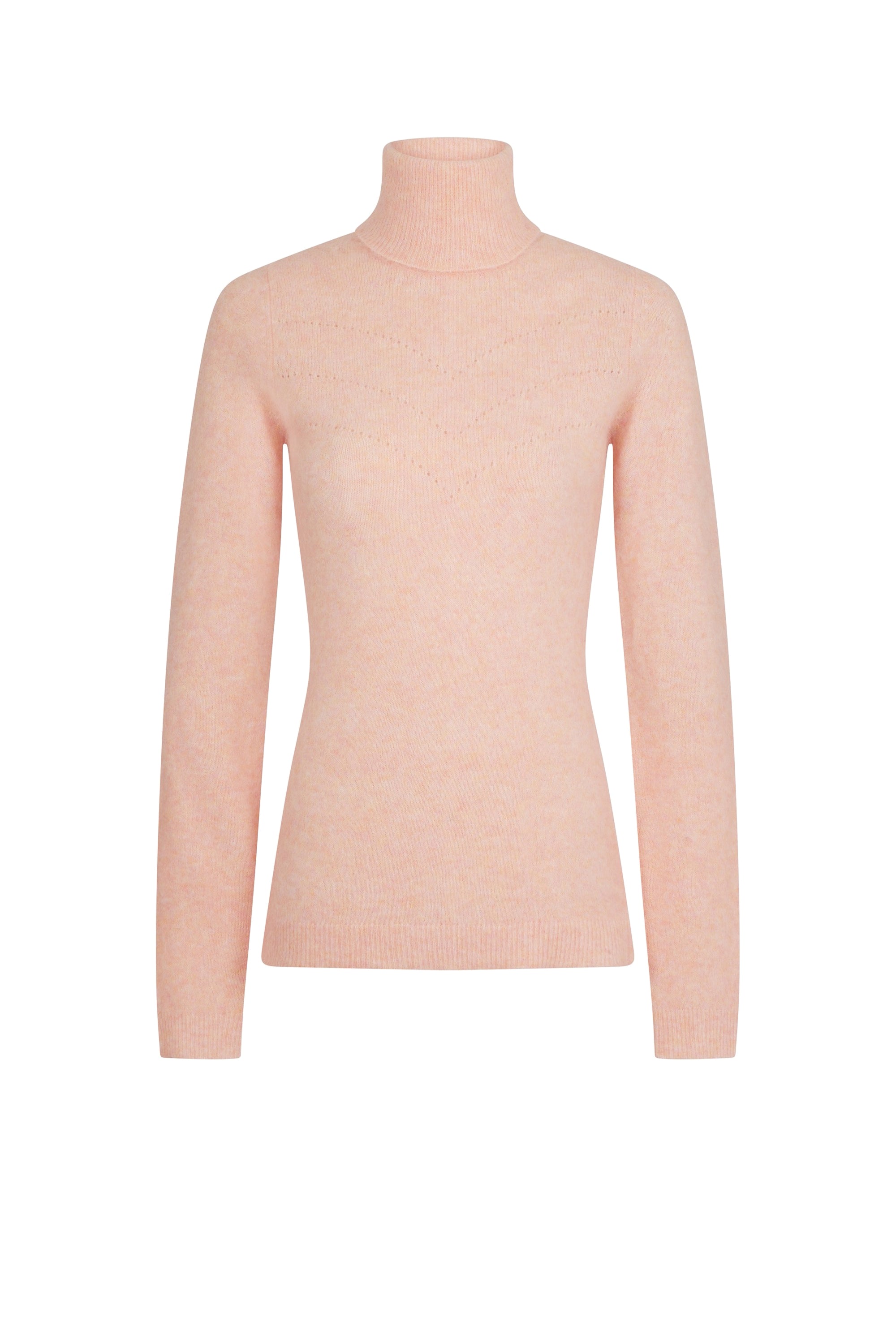 Pull col roulé Doudou en alpaga - Rose