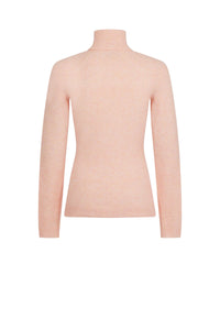 Pull col roulé Doudou en alpaga - Rose