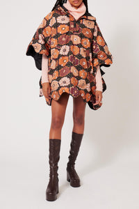 Cape Fluffy Fleur - Multicolore