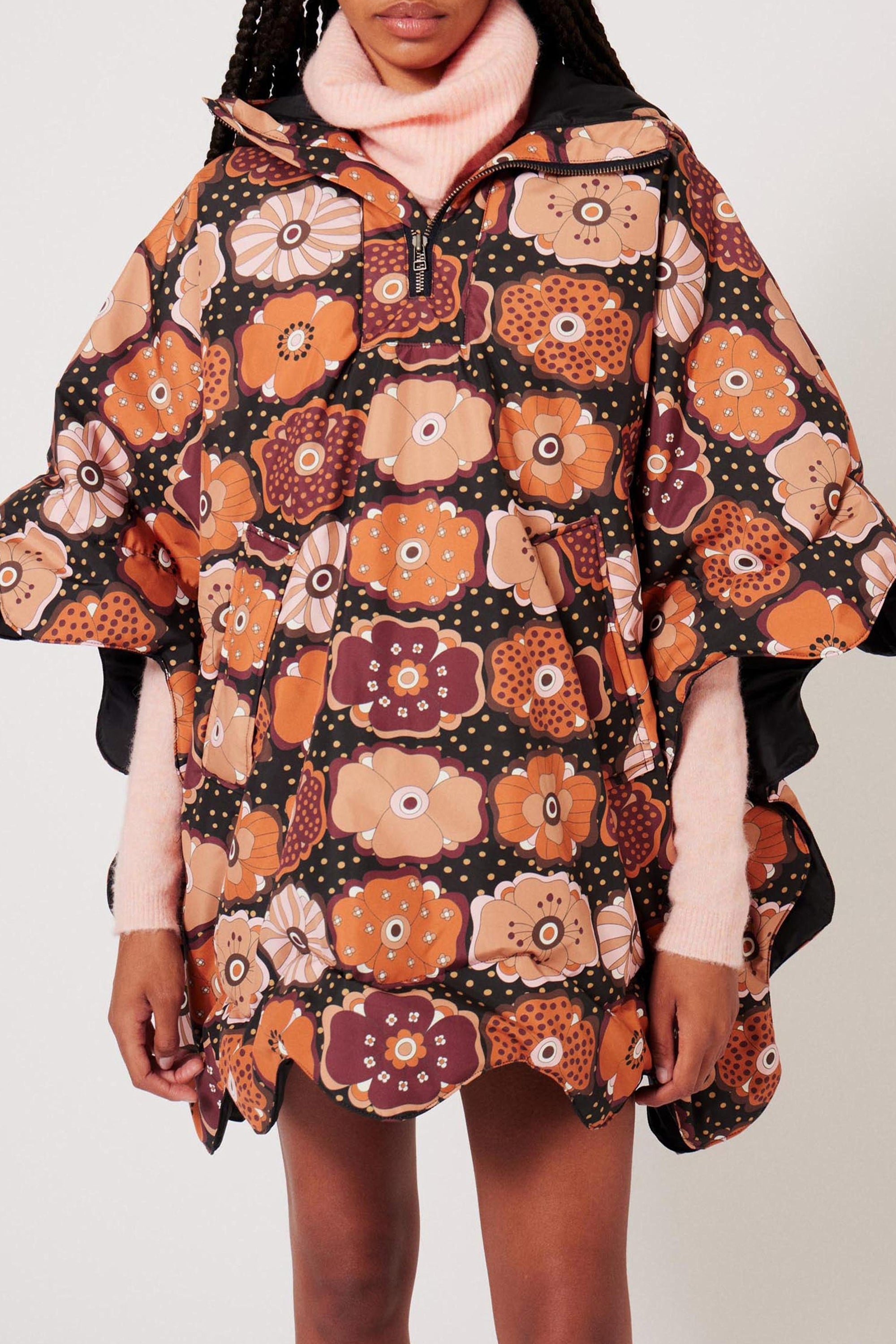 Cape Fluffy Fleur - Multicolore