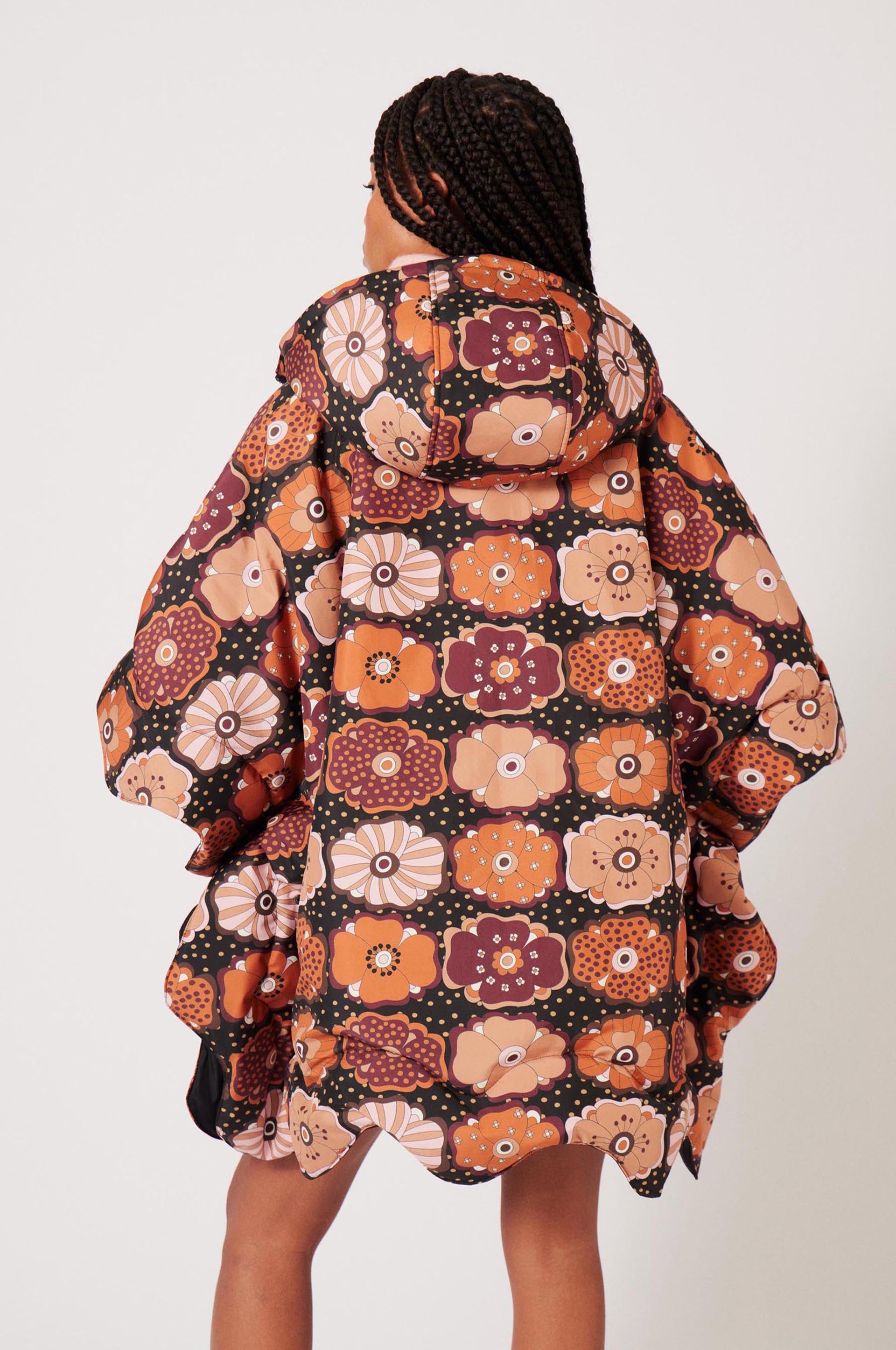 Cape Fluffy Fleur - Multicolore