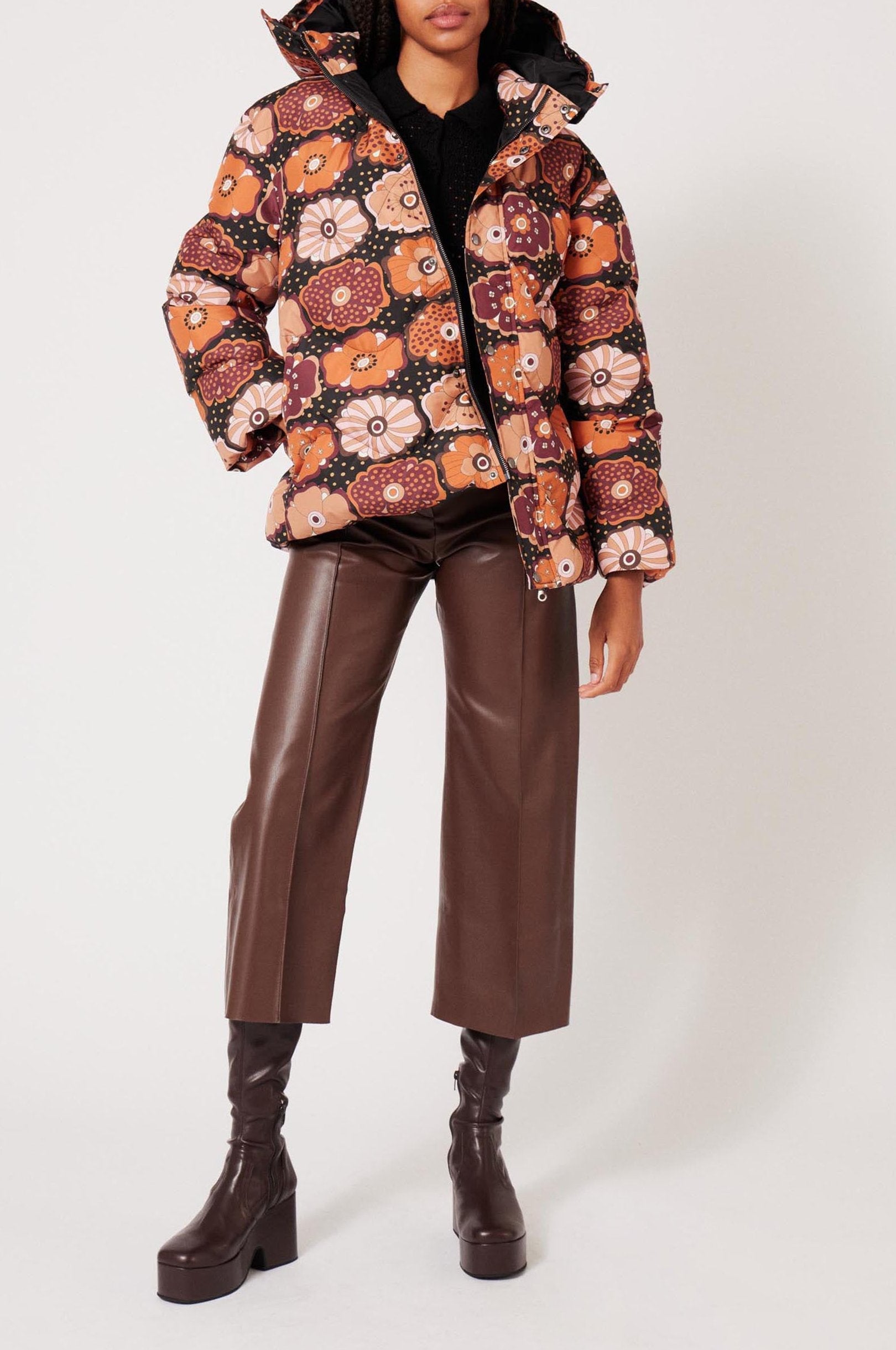 Veste Bouffante Fluffy Fleur - Multicolore