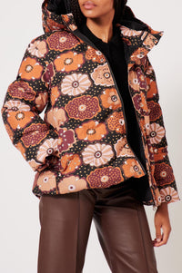 Veste Bouffante Fluffy Fleur - Multicolore