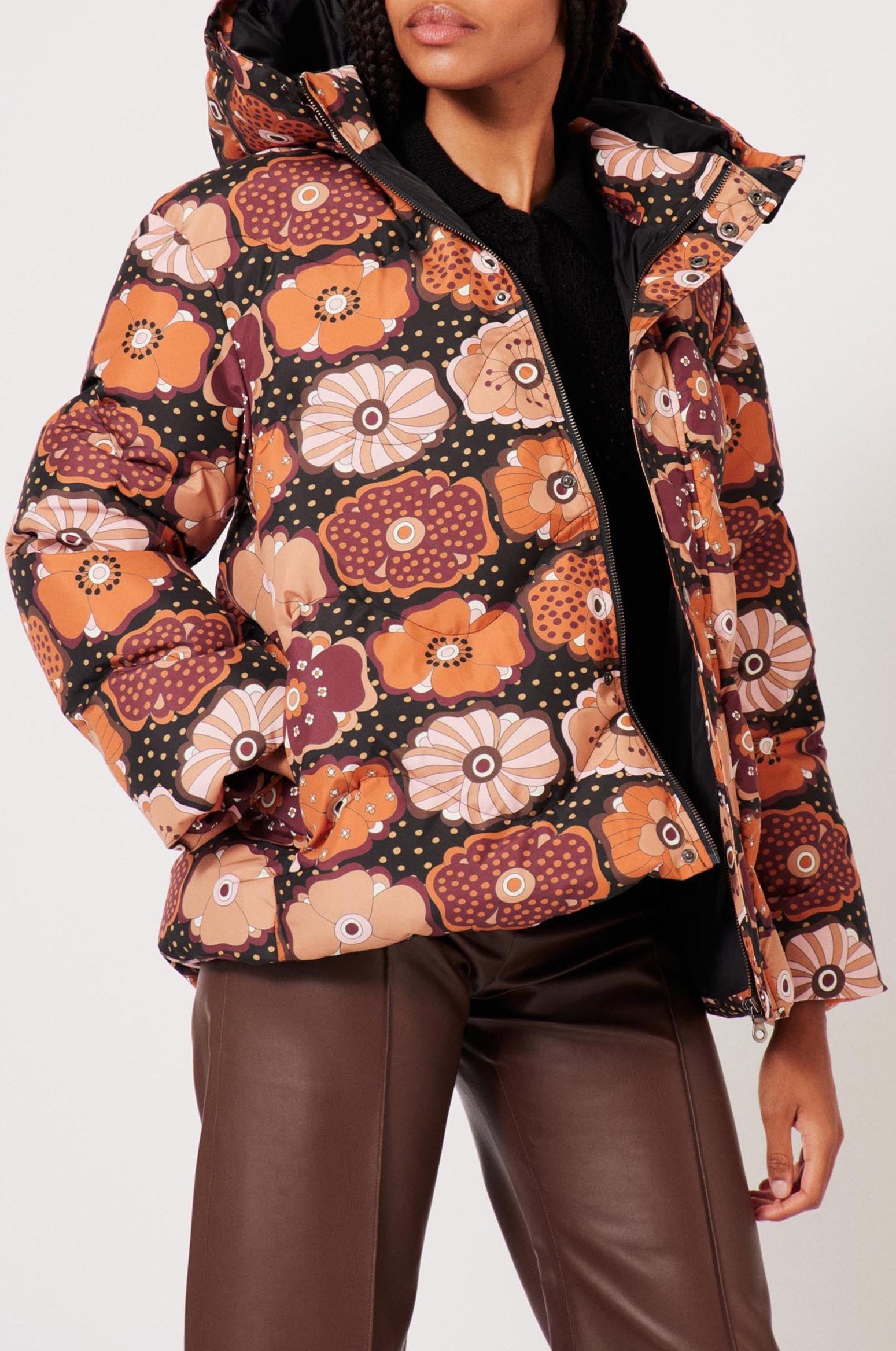 Veste Bouffante Fluffy Fleur - Multicolore