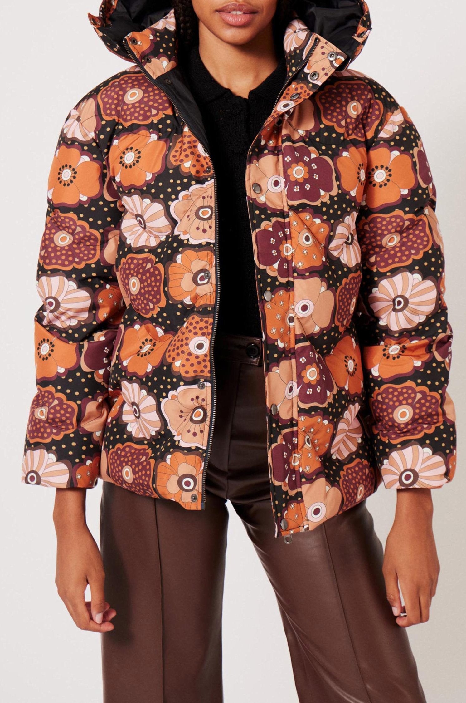 Veste Bouffante Fluffy Fleur - Multicolore