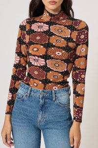 Top Fluffy Fleur - Multicolore