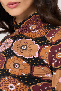 Top Fluffy Fleur - Multicolore