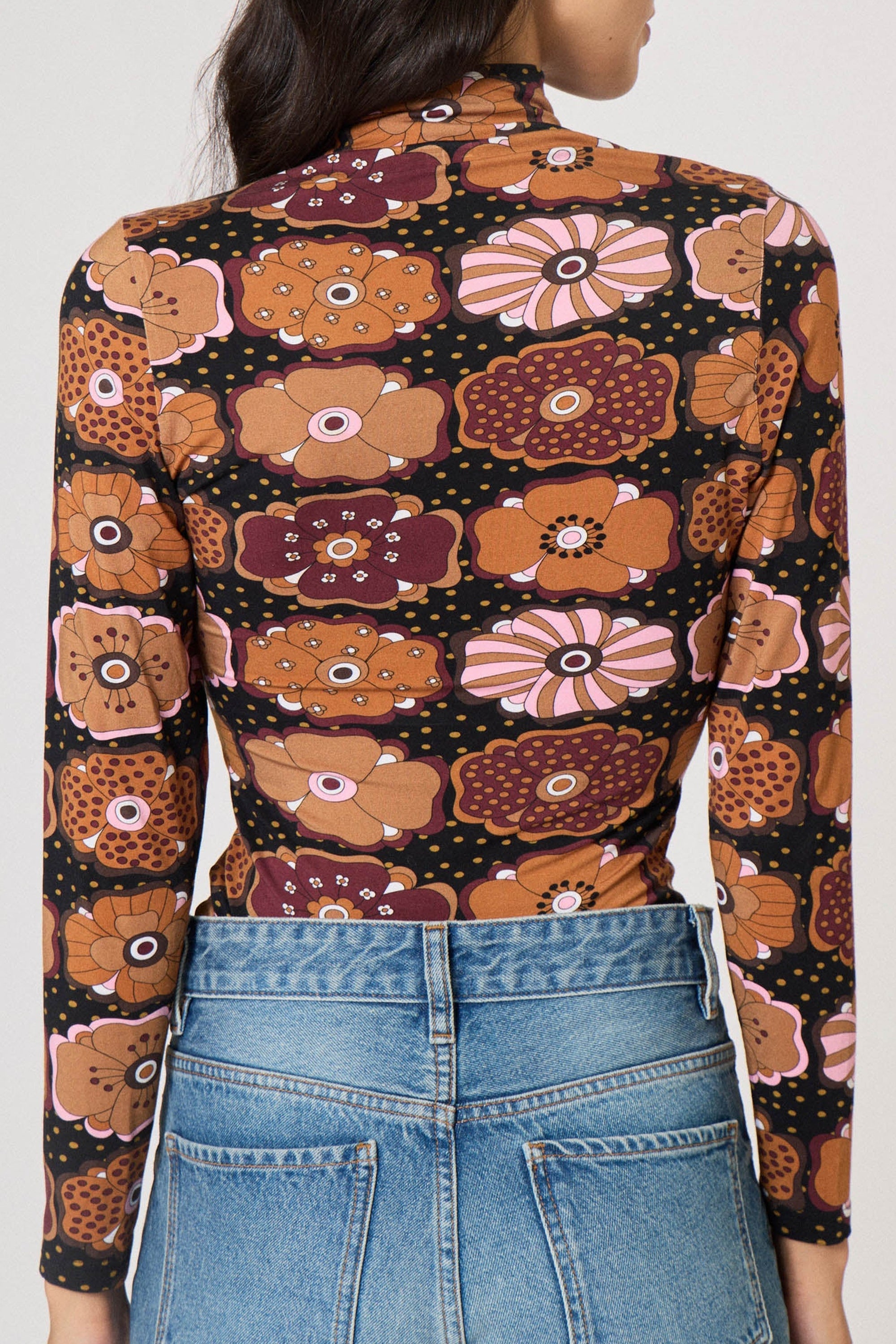 Top Fluffy Fleur - Multicolore