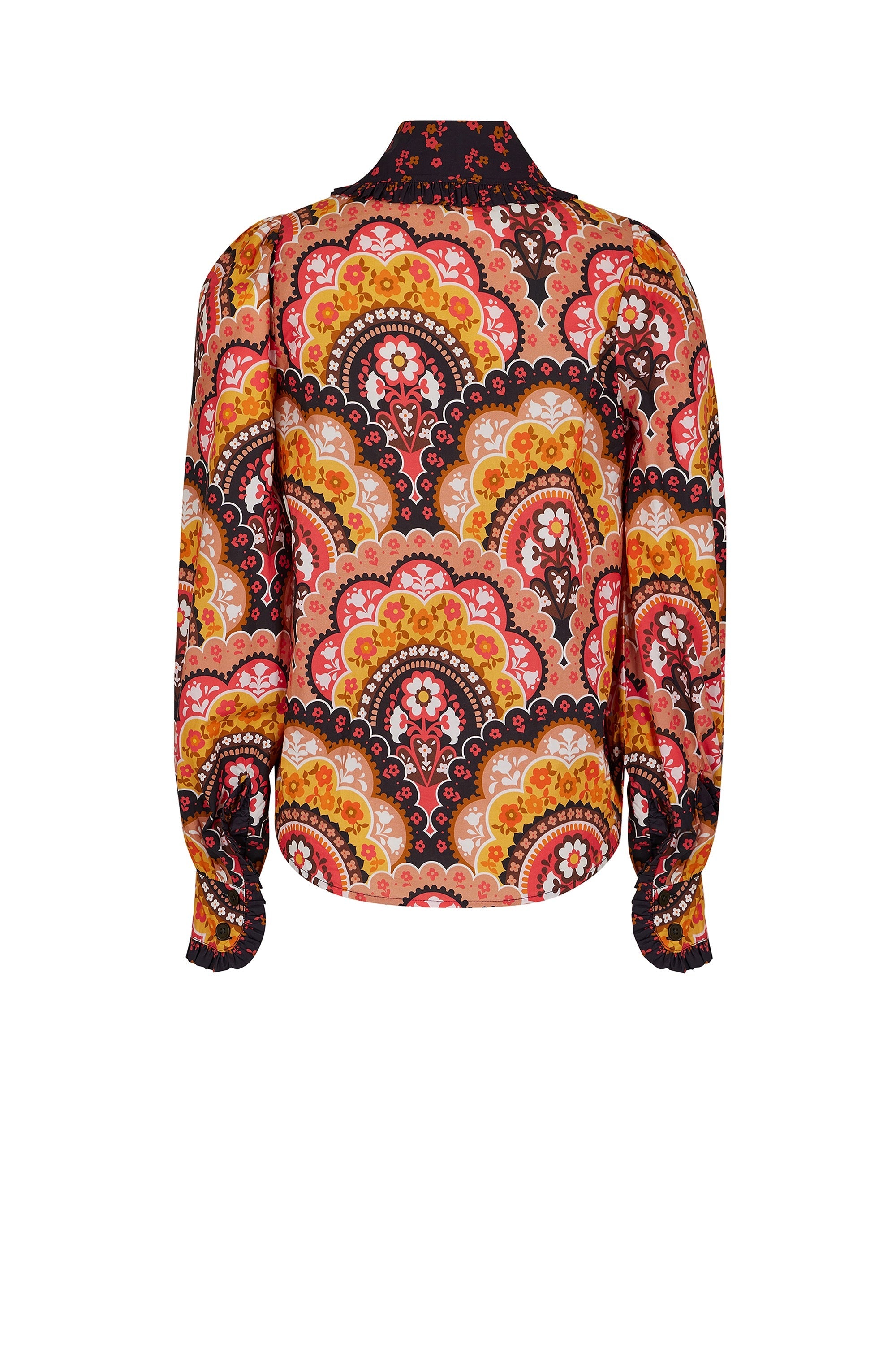 Chemise à imprimé 70's - Rose